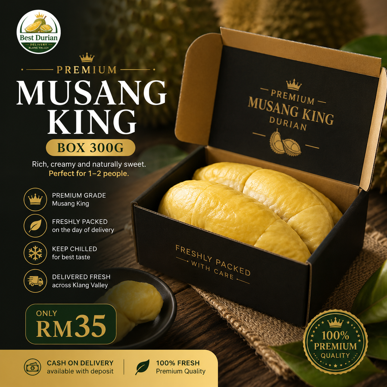 premium musang king box 300g premium musang king box 300g
